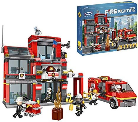 XingBao XB14006 The Fire Station Set Building Blocks Bricks playmobil Toy for Children Birthday Gift 1245PCS