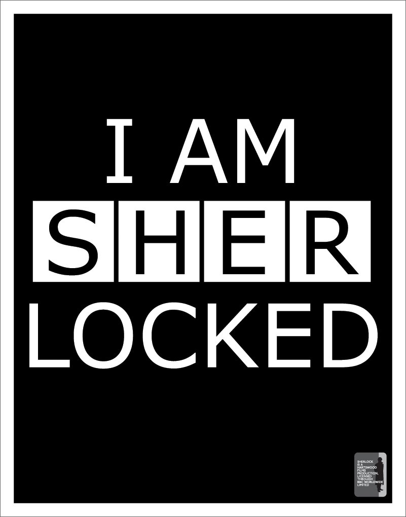 Culturenik I Am Sherlocked (Sherlock Holmes) British Crime Drama TV Television Show Poster Print 11x14