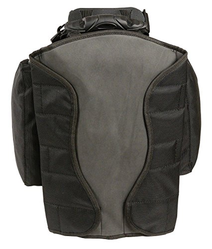 MOTORCYCLE MOTORBIKE EXTRA LARGE MAGNETIC TANK BAG NYLON BACK PACK BLACK NEW