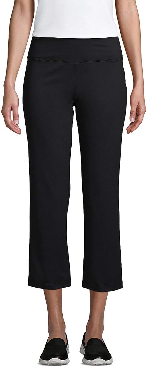 Lands' End Women's Active Crop Yoga Pants at Amazon Women’s Clothing store