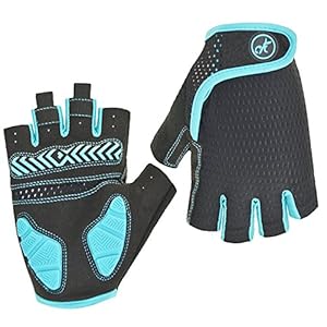 HuwaiH Bike Gloves Gel Pad Shock Absorbing Anti Slip Outdoor Sports Riding Working Cycling Gloves Breathable Mountain…