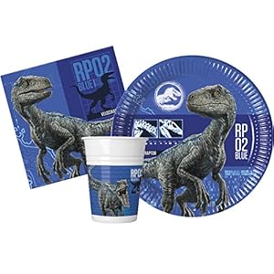Ciao – Jurassic World 2 para 8 Kit Party Tabla, multicolor, S (8 personas), y4680