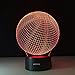Xuyang 3D Desk Lamp Basketball Round Shape Gift Acrylic Night Light LED Lighting Furniture Decorative Colorful 7 Color Change Household Home Accessories