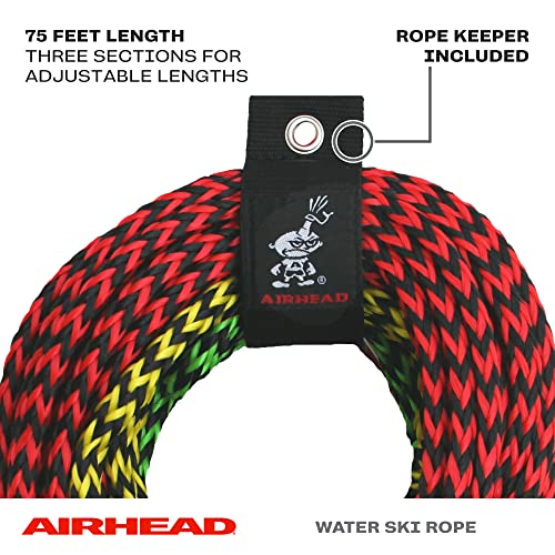 Airhead Water Ski Rope with Radius Handle, 3 Section for Water Skis