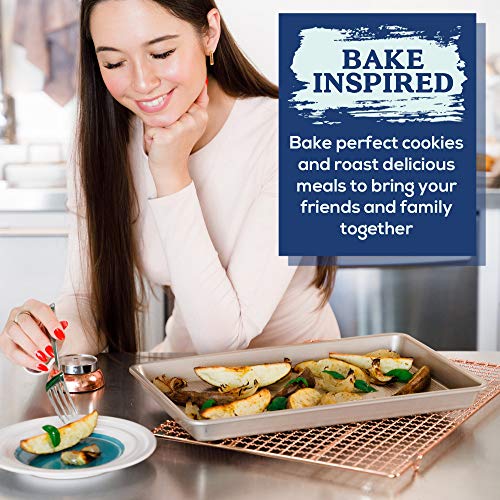 Nonstick Jelly Roll Baking Sheet Pan by Ultra Cuisine FoodSafe, Warp