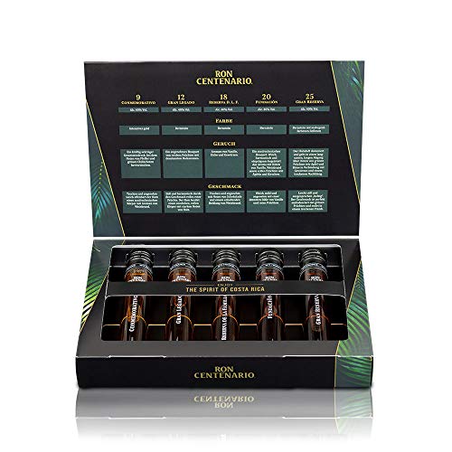 Sierra Madre | Tasting Set Ron Centenario | 5 x 50 ml | 5 braune Rumsorten | Das perfekte Geschenk für Rum-Liebhaber | Vielfach mit Gold ausgezeichnet – Bild 4