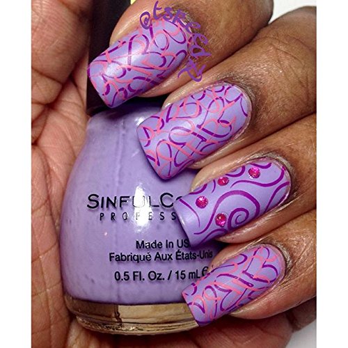 Gogoonly Nail Art Stamp Plate Collection St. Lover - Huge Size Stamping Image Plates Manicure Nail Designs DIY-BH000482