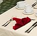 Utopia Kitchen Red Cloth Napkins [12 Pack, 18x18 Inch] Absorbent Cotton Blend Washable and Reusable for Dinner, Restaurant, Lunch, Wedding and Hotel
