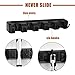 Auwey Mop Broom Holder Wall Mount with Hook Gripper Slot, Garden Storage Rack Mop Broom Handle Kitchen Storage Garage Garden Tools Commercial Organizer (5 Position 6 Hooks)