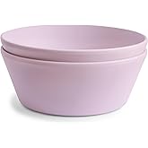 mushie Round Dinnerware Bowls for Kids | Made in Denmark, Set of 2 (Soft Lilac)