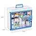 Glosen Locking Medicine Cabinet Wall Mounted and Portable Storage Container Big Capacity Green