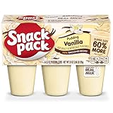 Snack Pack Vanilla Pudding Cups, 6 Count, 8 Pack