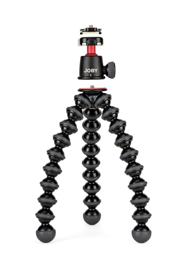 JOBY GorillaPod 3K Kit. Compact Tripod 3K Stand and Ballhead 3K for Compact Mirrorless Cameras or Devices up to 3K (6.6lbs). Black/Charcoal.