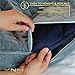 YnM Exclusive Cotton Duvet Cover for Weighted Blankets with 16 Strings (Navy, 48