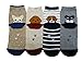 JJMax Women's Cats and Dogs Crew Socks Set Chihuahua, Toy Poodle, Beagle, Schnauzer