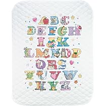 Cross Stitch Baby Blanket ABC Quilt