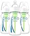 Dr. Brown's Options Wide Neck Bottle, 3 Pack, Clear, 9 oz