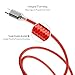 USB Type C Cable, BlitzWolf 8.3ft 3A Durable Nylon Braided USB 2.0 to Type C Cable Data Transfer or Charging Cord with Magic Tape Strap for New MacBook, Google ChromeBook Pixel, Nexus 5X, (8.3ft Red)