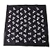 HDE 8-Pack Bandana Flaming Skull Motorcycle Biker Handkerchief Head Wrap Doo Rag (Skull and Crossbones Mix)