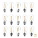 Brightech - Ambience PRO LED S14 1 Watt Bulb - 1 Watt - Use to Replace High-Heat, High-Cost Incandescent Bulbs in Outdoor String Lights - Edison-Inspired Exposed Filaments Design- 15 Pack primary