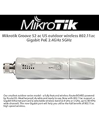 Mikrotik Groove 52 AC Outdoor CPE 802.11 ac Gigabit PoE 2,4 GHz de 5 GHz 5 W osl3