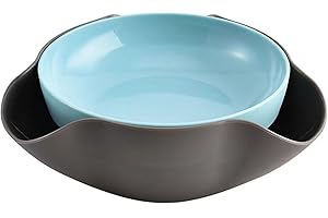 Xacsuwiql Nut Shell Candy Storage Bowl Say Goodbye to Messy Snacking Double Layer Dish Nut Serving Storage Bowl ABS Pistachio