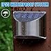 LeiDrail Solar Step Lights Outdoor Deck Fence Light Stainless Steel Waterproof LED Illuminated Lighting for Stair Post Yard - 2 Pack
