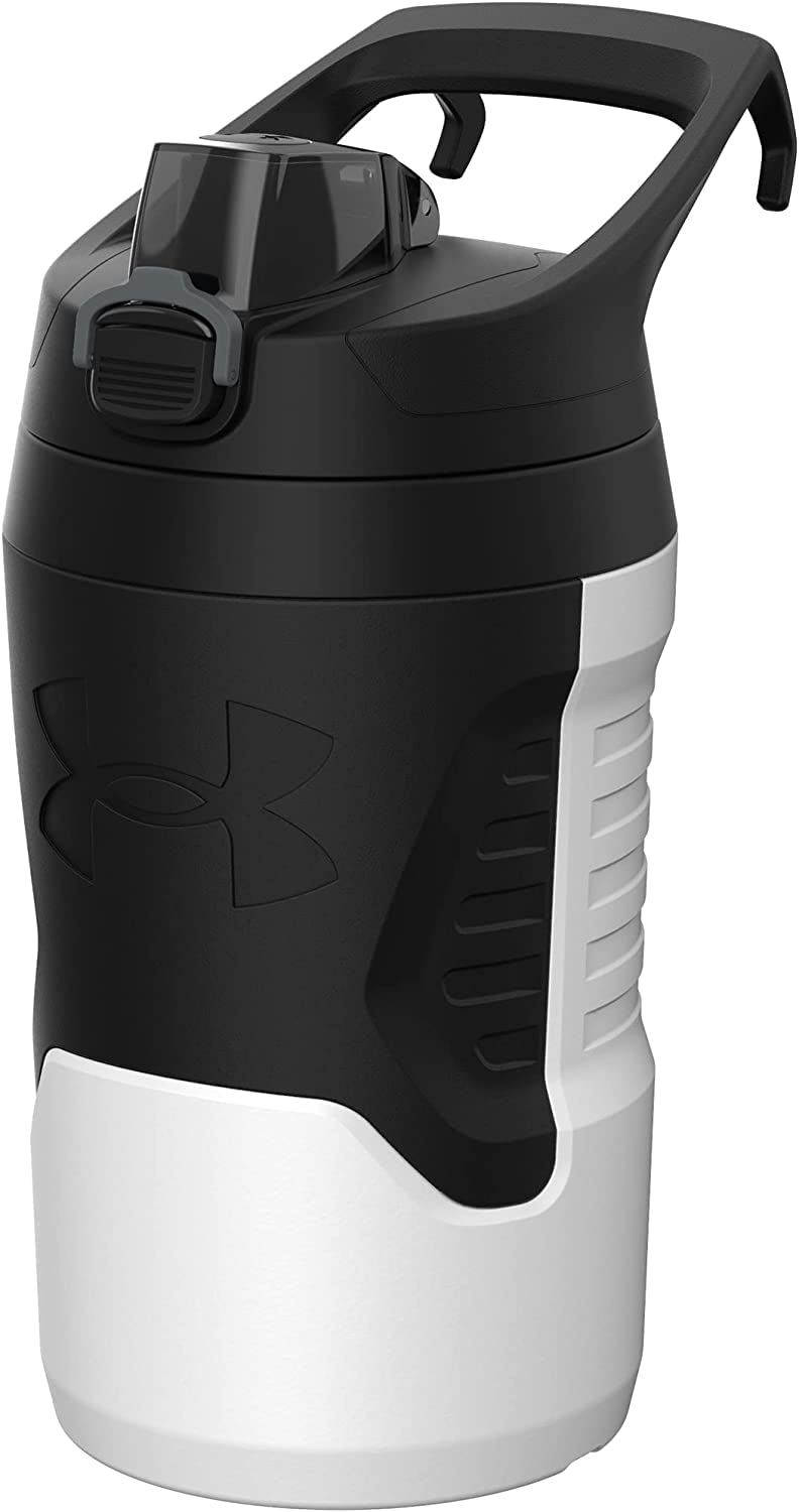 Under Armour Half Gallon Water Bottle Insulated, 64oz Insulated Water Bottle with Handle, Sports Water Jug, Fence Hook, Leak Resistant, for Baseball, Football & More
