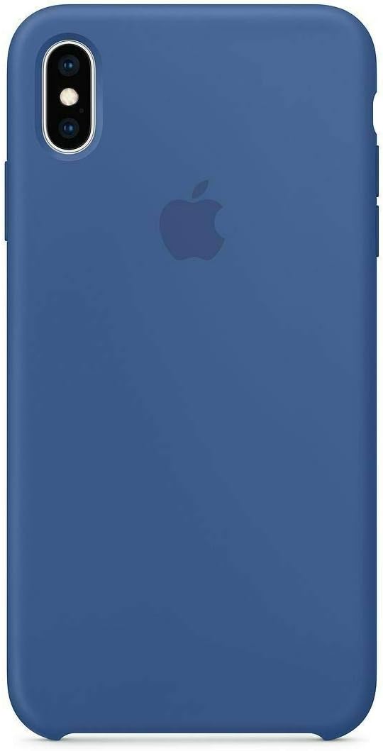 iPhone Xs max Silicone Case, 6.5 inch Soft Liquid Silicone Case with Soft Microfiber Cloth Lining Cushion- in Retail Package (Delft Blue)