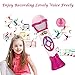 Lumiparty Kids Microphone Karaoke Microphone Machine, Music Microphone, Voice Changing and Recording Microphone with Colorful Lights, Best Toys for Kids .(Pink)