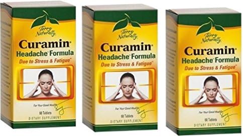 Terry Naturally/EuroPharma -Curamin Headache Formula |60 Tablets-3 Pack