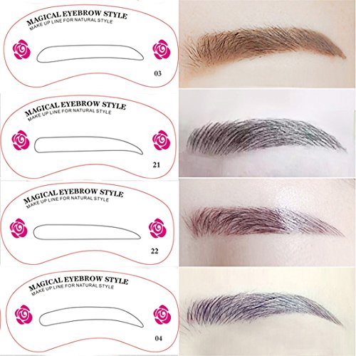 Eyebrow Stencils Eyebrow Grooming Shaping Templates Makeup Beauty Tools 24pcs