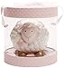 C.R. Gibson Pink and White Sheep Ceramic Coin Piggy Bank, 6.5'' x 4.5'' x 5'', 1 Piece