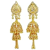 Banithani Ethnic Traditional Indian Gold Plated Jhumka Earring Bollywood Jewelry Gift For Her