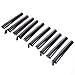 Squad Goods Blunt Tubes - Waterproof, Odor Sealing & Airtight Container - Set of 10 Solid Black
