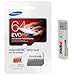 Samsung Evo Plus 64GB MicroSD XC Ultra Class 10 Memory Card for Samsung Galaxy E7 E5 A5 A3 V S5 Plus Grand Core Prime Tab Active Note Edge 4 S Duos 3