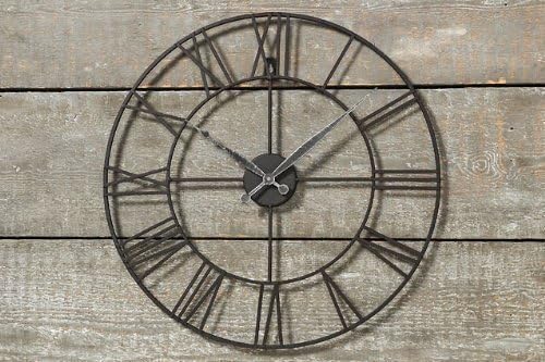Dekoration Uhren Metal Wall Clock Country House Style 19.69"
