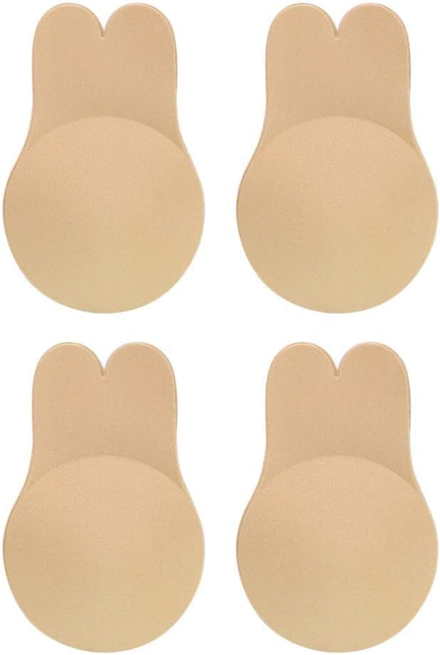 Neivi Adhesive Bra 2 Pair Backless Self Adhesive Strapless Bra Push-up Bra Tape Bra for Backless Dress Off Shoulder Gowns