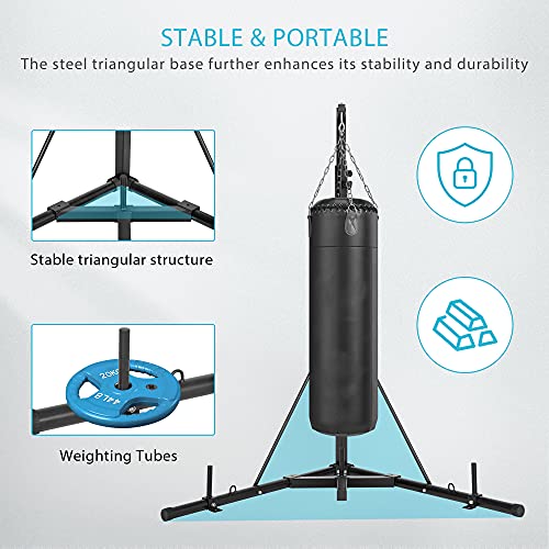 VIVOHOME Height Adjustable Foldable Heavy Duty Boxing Punching Bag