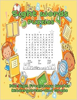 Sight Words Puzzles 300 High Frequency Words Kindergarten 2nd Grade Sight Words Word Search For Kids Math Mr Tutor John B Amazon Es Libros