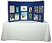 Displays2go 72 x 36 Inches Lightweight and Portable 3 Panel Presentation Board and Velcro-Receptive Blue Fabric with Carrying Bag (3PTTBLUE)