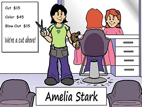 Amazon Com Personalized Hairstylist Female Download Print At