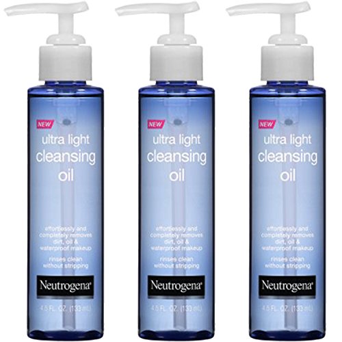 Neutrogena Ultra Light Cleansing Oil, 4.5 Fl. Oz (Pack of 3)