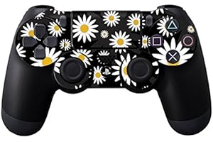 MightySkins Skin Compatible with Sony PS4 Controller - Daisies | Protective, Durable, and Unique Vinyl Decal wrap Cover | Eas