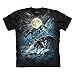 The Mountain Men's Wolf Night Symphony T-Shirt Black 2XL