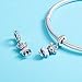 MICHIKO Pink Enamel Charm Bracelets for Girls Apply To Pandora Necklaces Jewelry Birthday Gifts