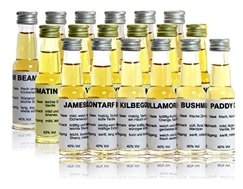 Großes Einsteiger Tasting Set mit Whisky aus Schottland, Whiskey aus Irland, Bourbon aus den USA inklusive… – Bild 5