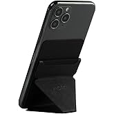 MOFT Phone Stand with 3M Adhesive for Android, iPhone and Most Smartphones, 2 Viewing Angles, Slim Wallet Stand (Pure Black)