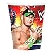 WWE Deluxe Party Supply Pack for 16 Guests featuring The Rock, John Cena, Rey Mysterio, and Daniel Bryan.
