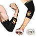CopperHealth - Compression Elbow Sleeve, Guaranteed Highest Copper Content. Best Copper Infused Elbow Support For Workouts, Golfers And Tennis Elbow Brace. Copper Elbow Sleeve for Men and Women-single
